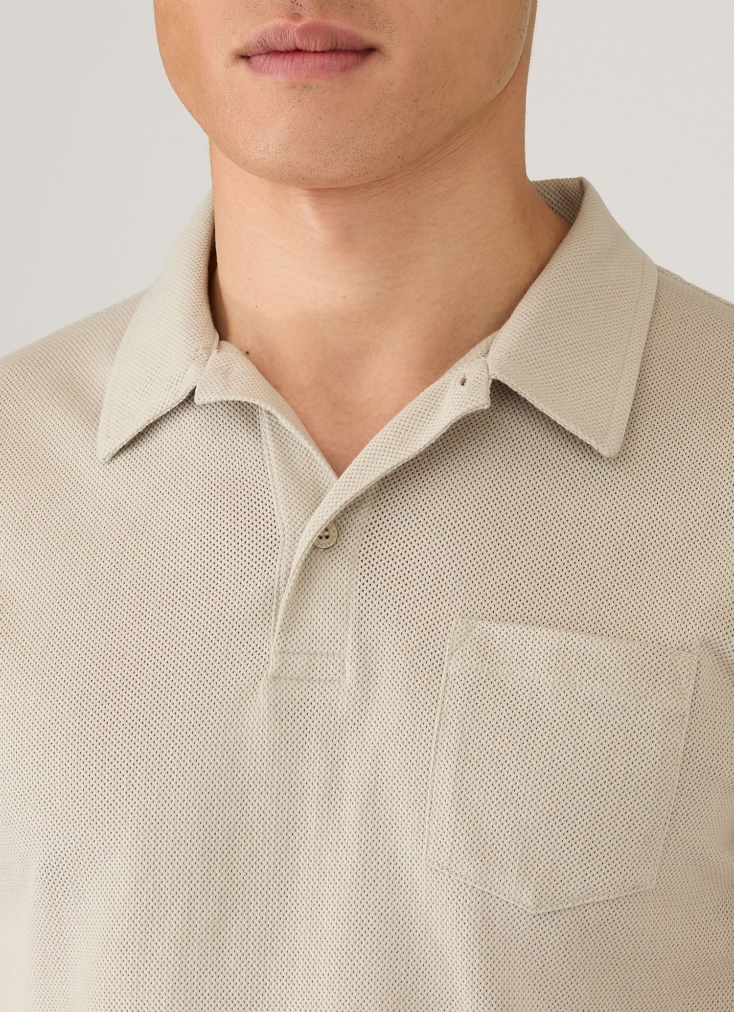Men's Riviera Polo Shirt in Ash - Image 6