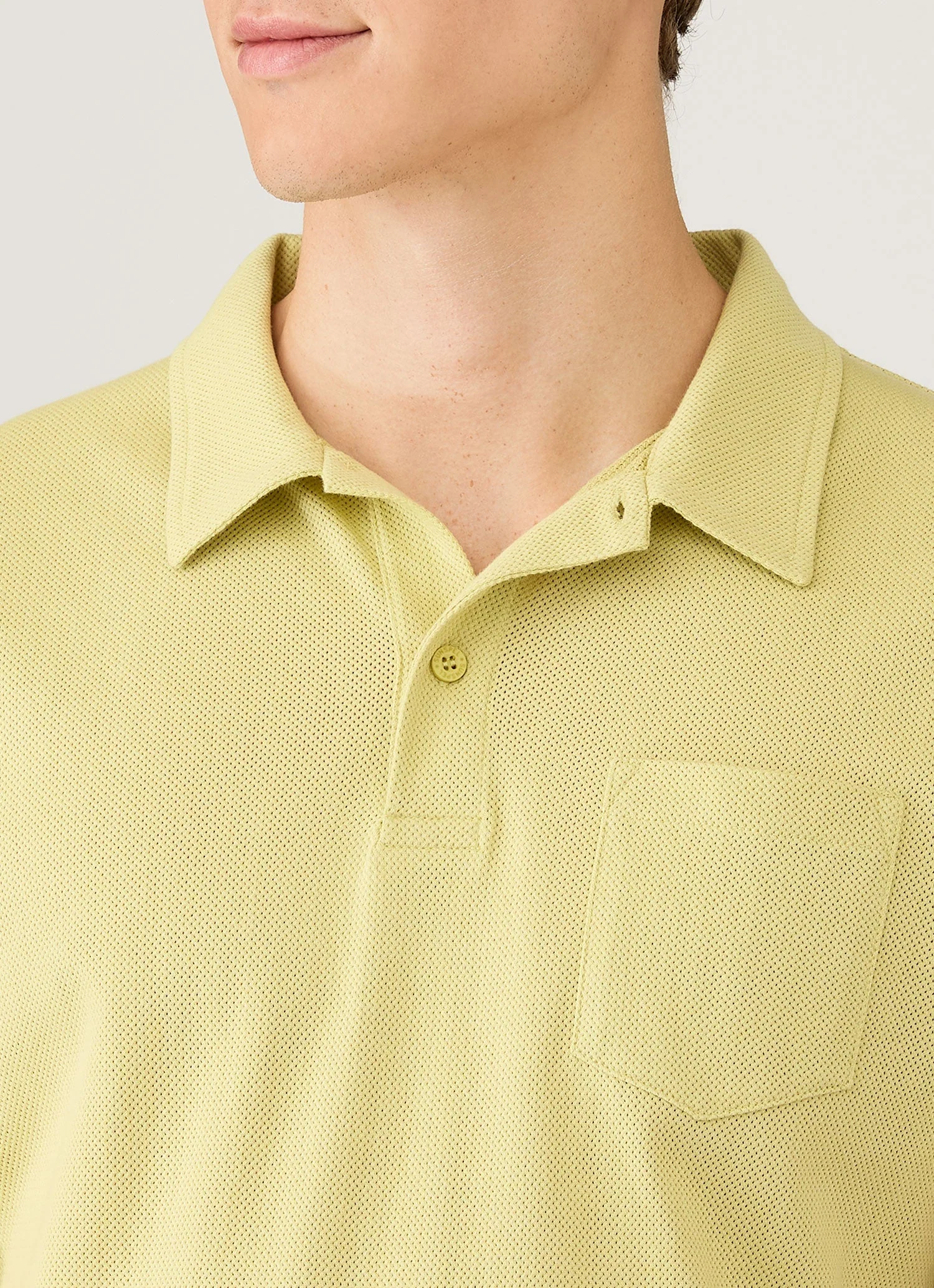 Men's Riviera Polo Shirt in Avocado - Image 6