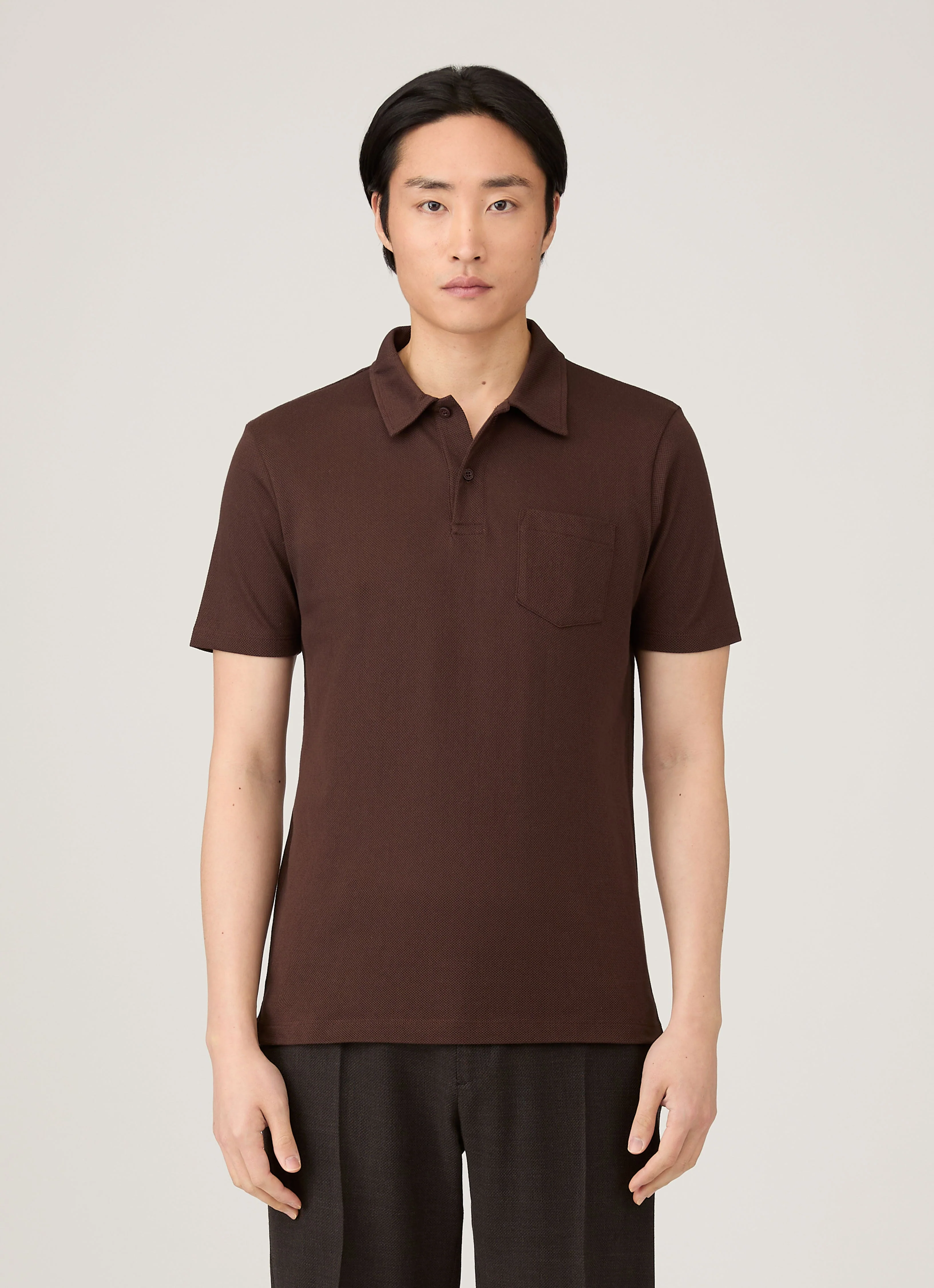 Men's Riviera Polo Shirt in Bakelite - Image 2