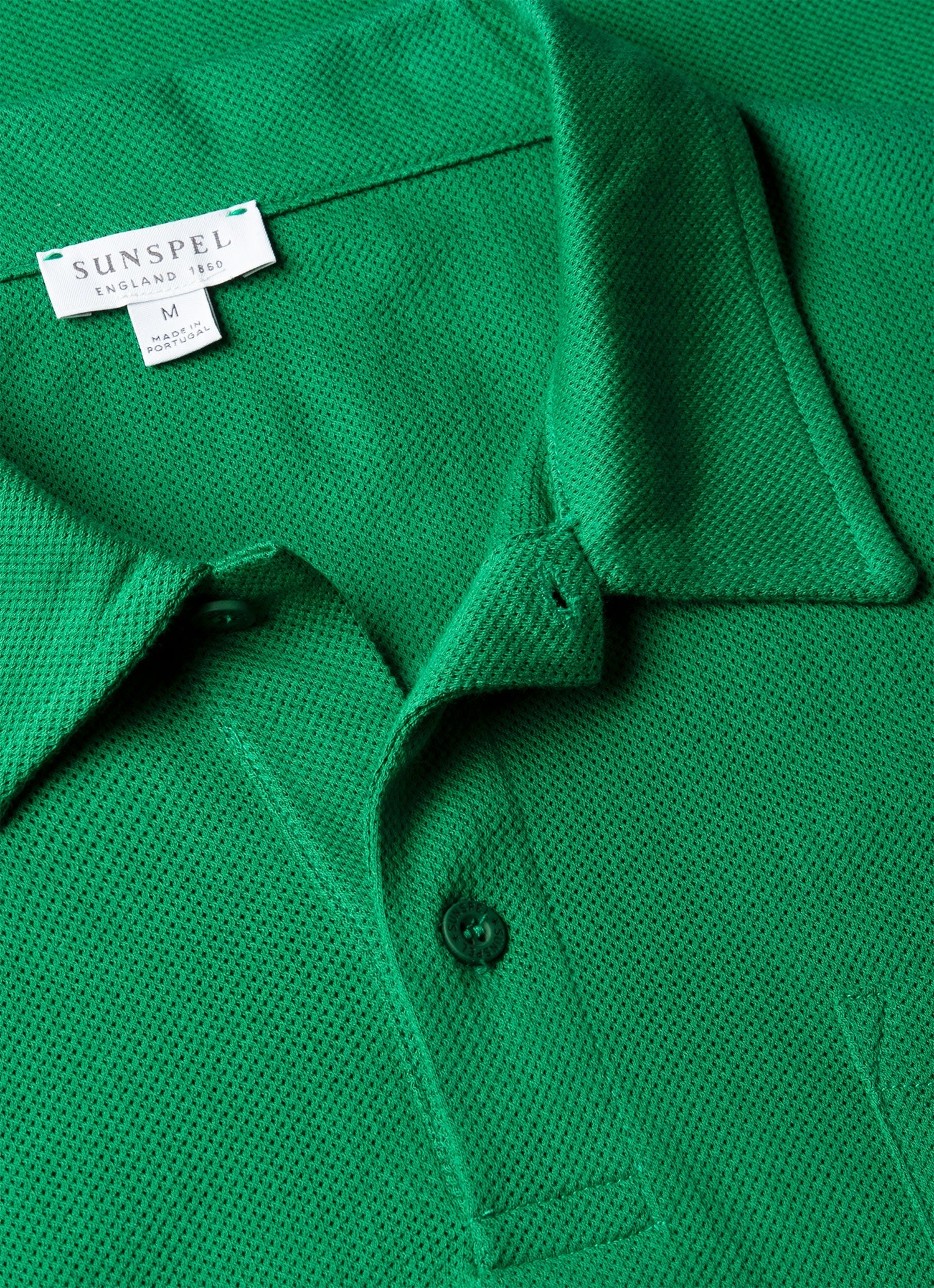 Men's Riviera Polo Shirt in Bright Green - Image 4