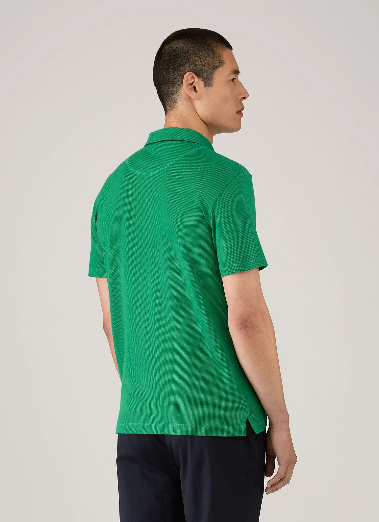 Men's Riviera Polo Shirt in Bright Green - Image 5