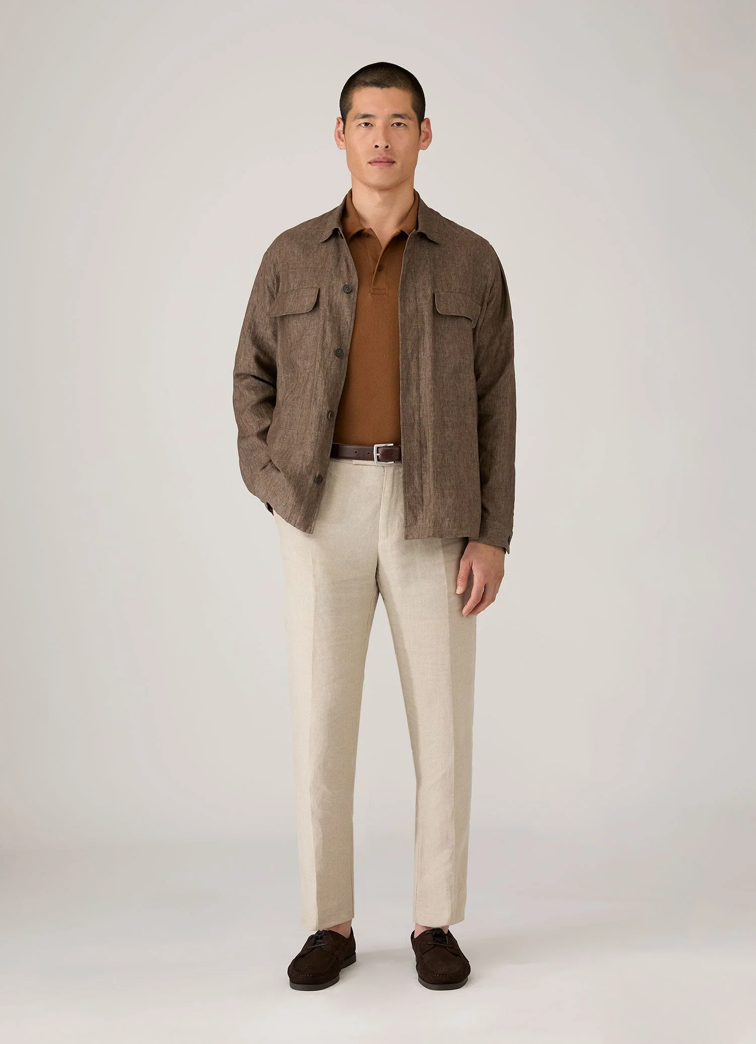 Men's Riviera Polo Shirt in Bronze - Image 3