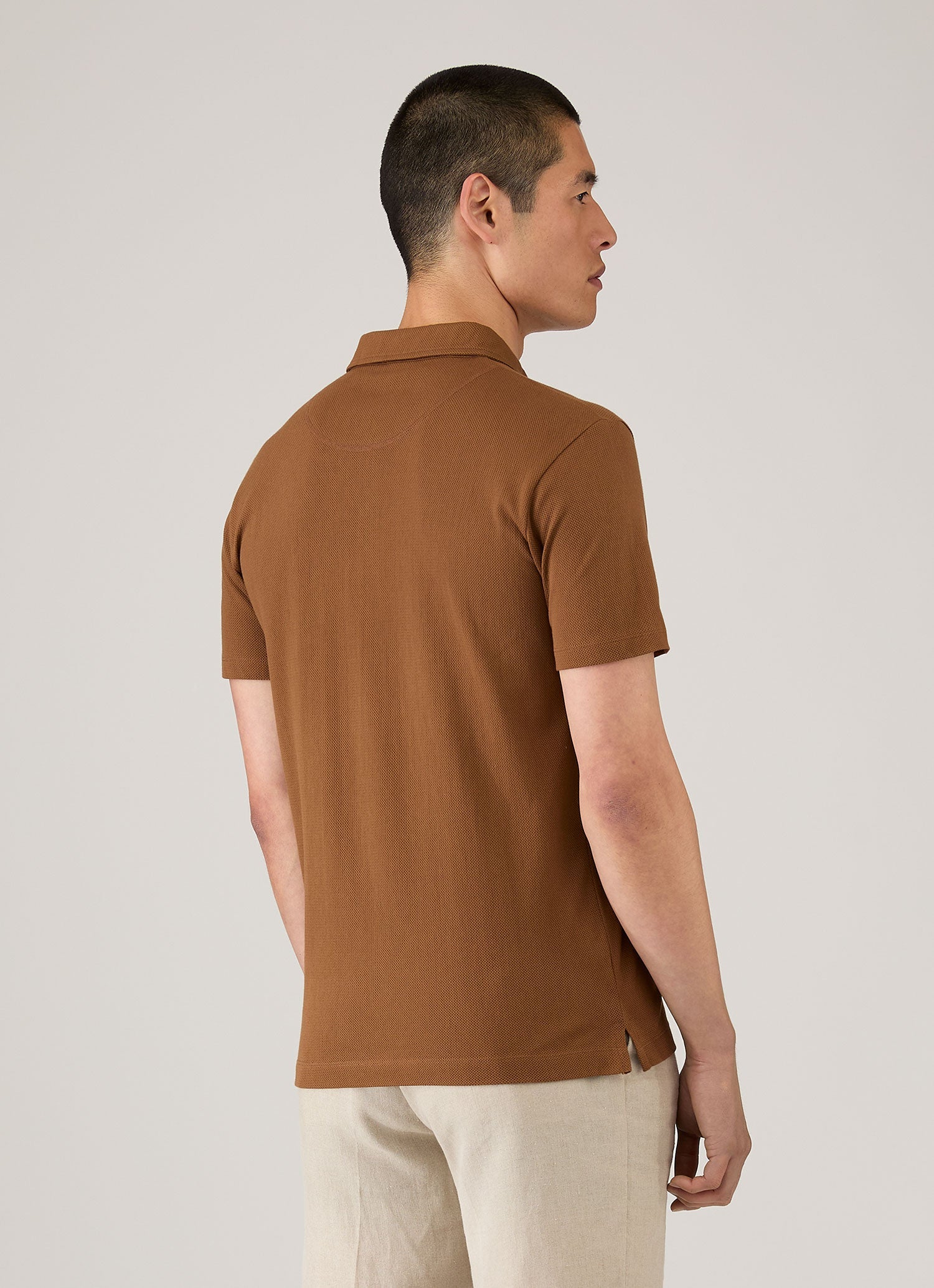 Men's Riviera Polo Shirt in Bronze - Image 5
