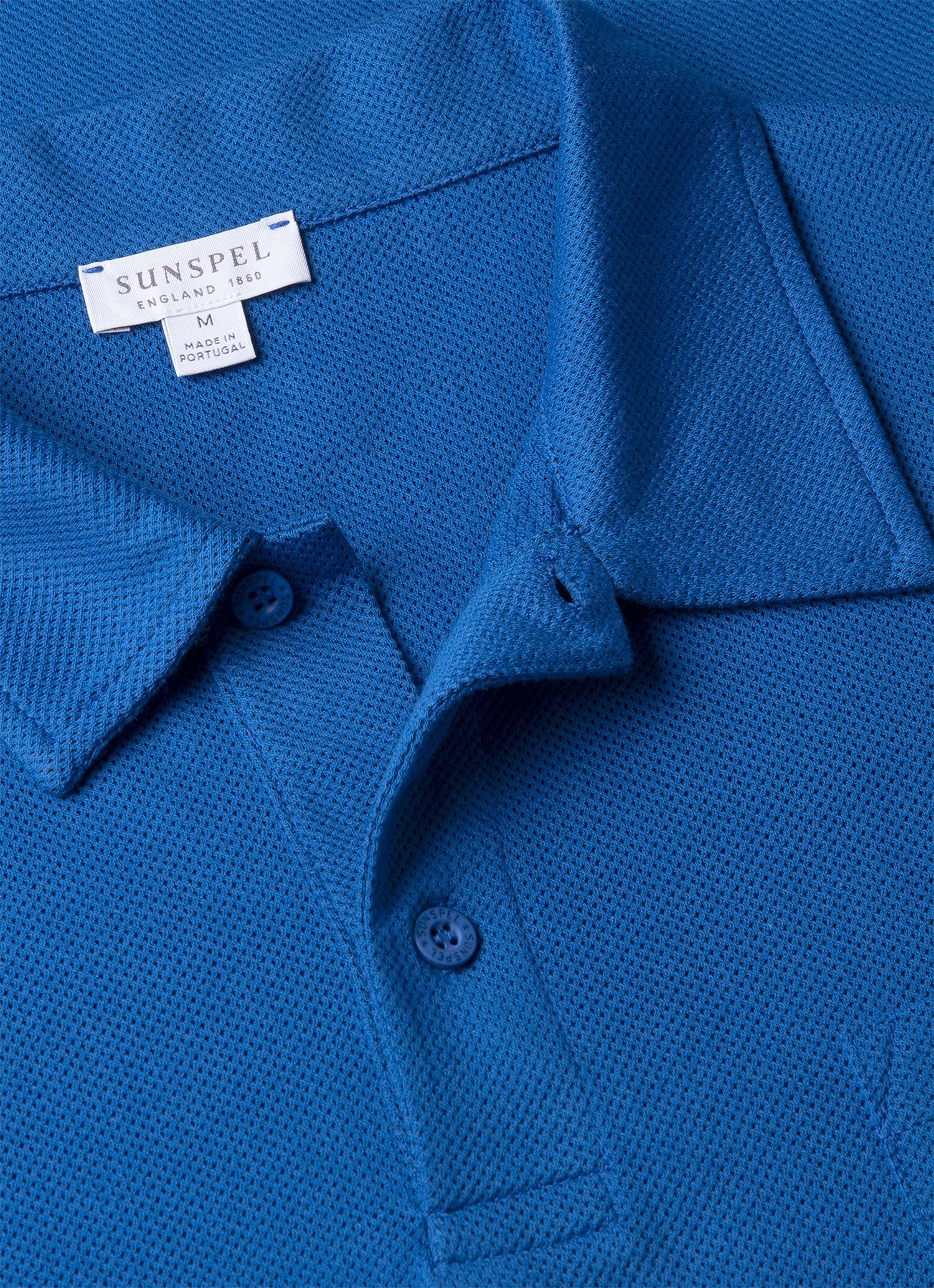 Men's Riviera Polo Shirt in Cobalt - Image 4
