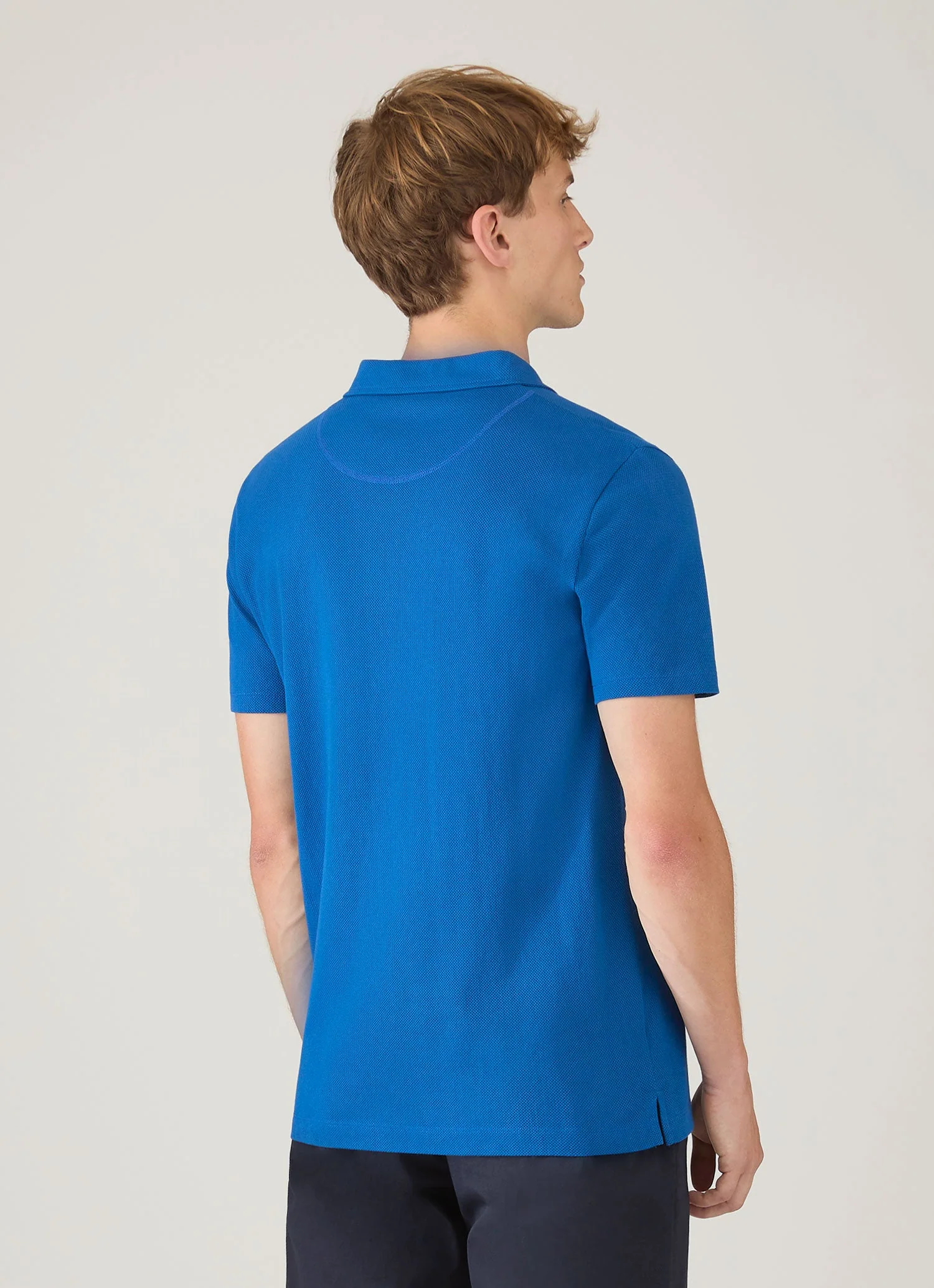 Men's Riviera Polo Shirt in Cobalt - Image 5