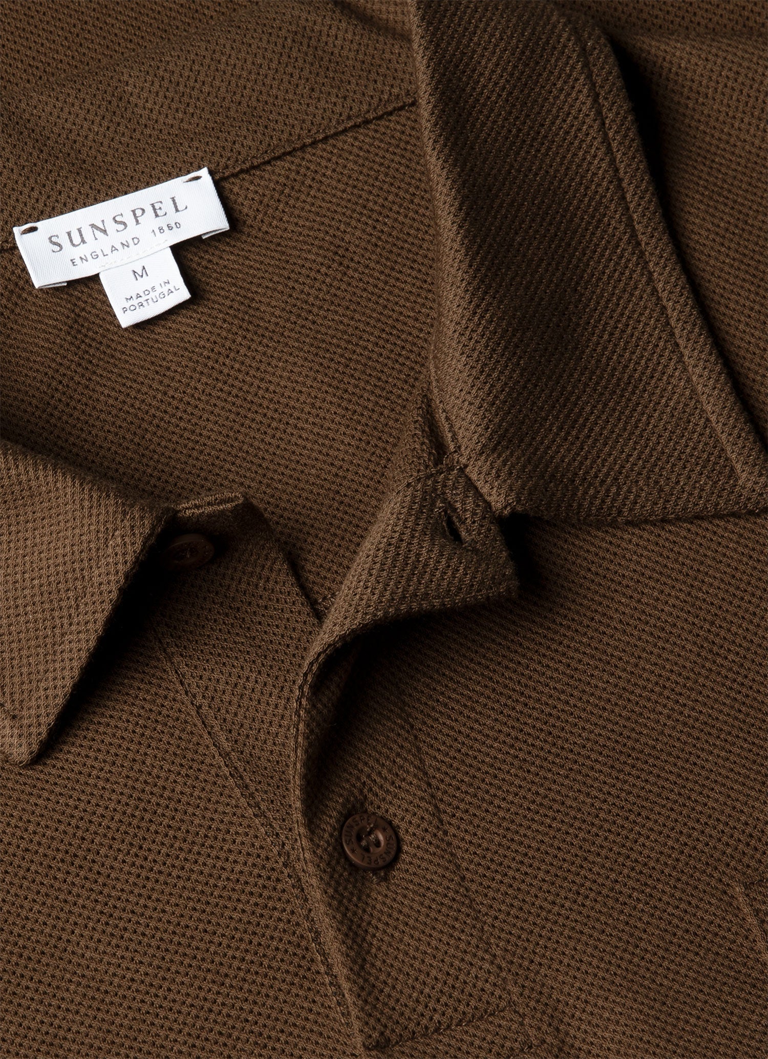 Men's Riviera Polo Shirt in Dark Walnut - Image 4
