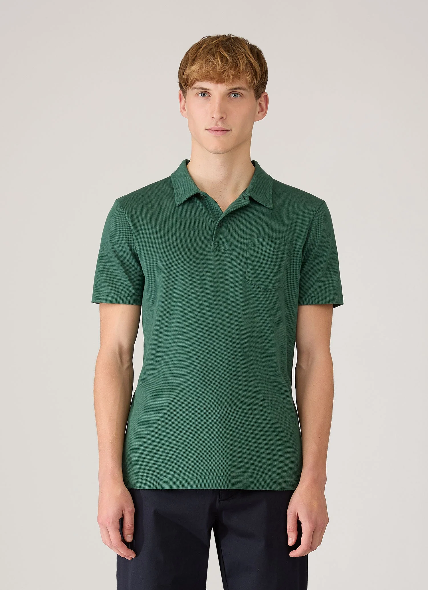 Men's Riviera Polo Shirt in Forest - Image 2