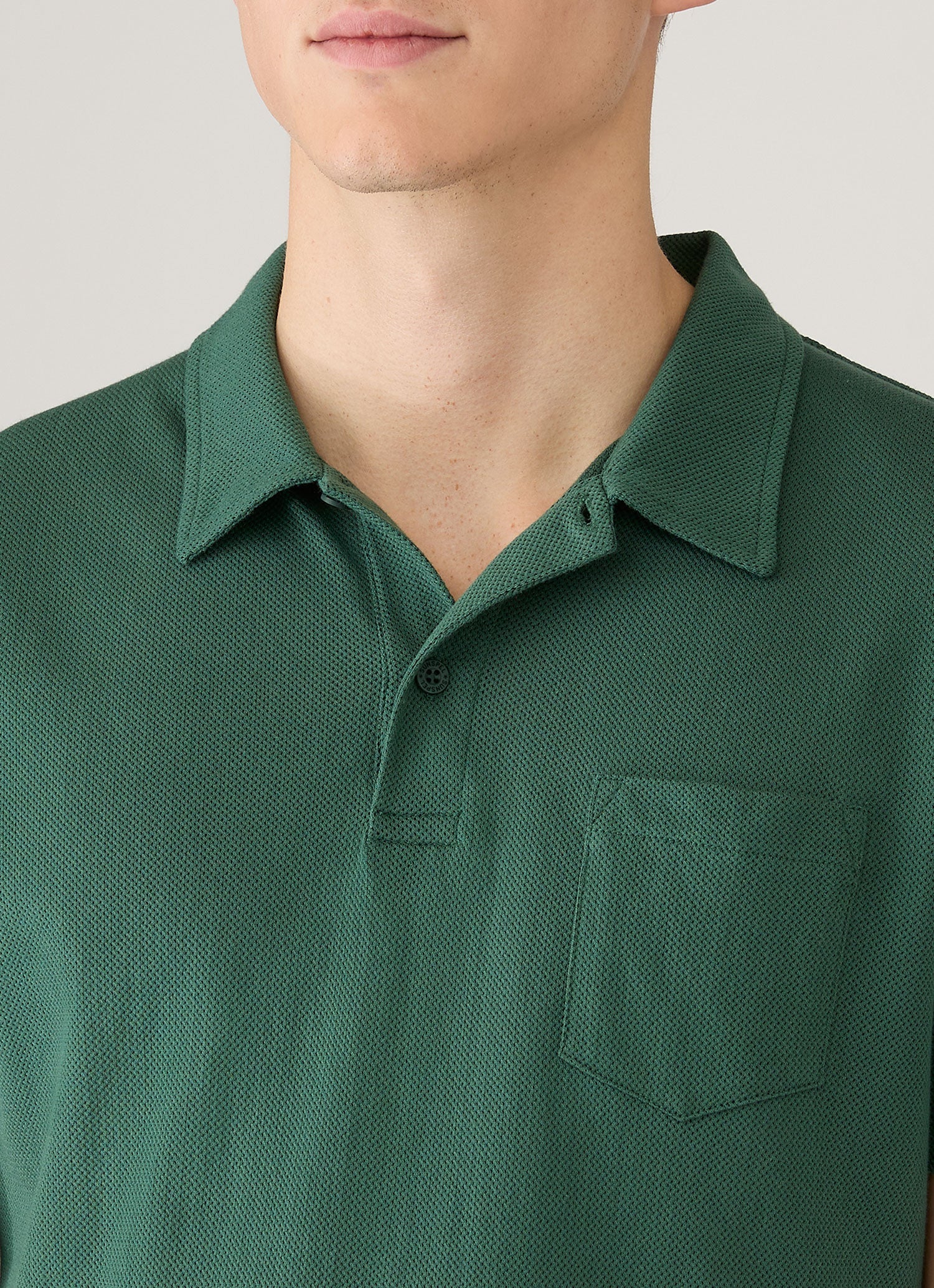 Men's Riviera Polo Shirt in Forest - Image 6