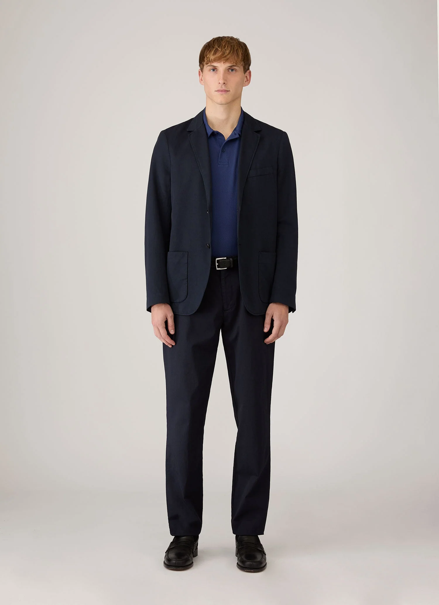Men's Riviera Polo Shirt in Ink Blue - Image 3