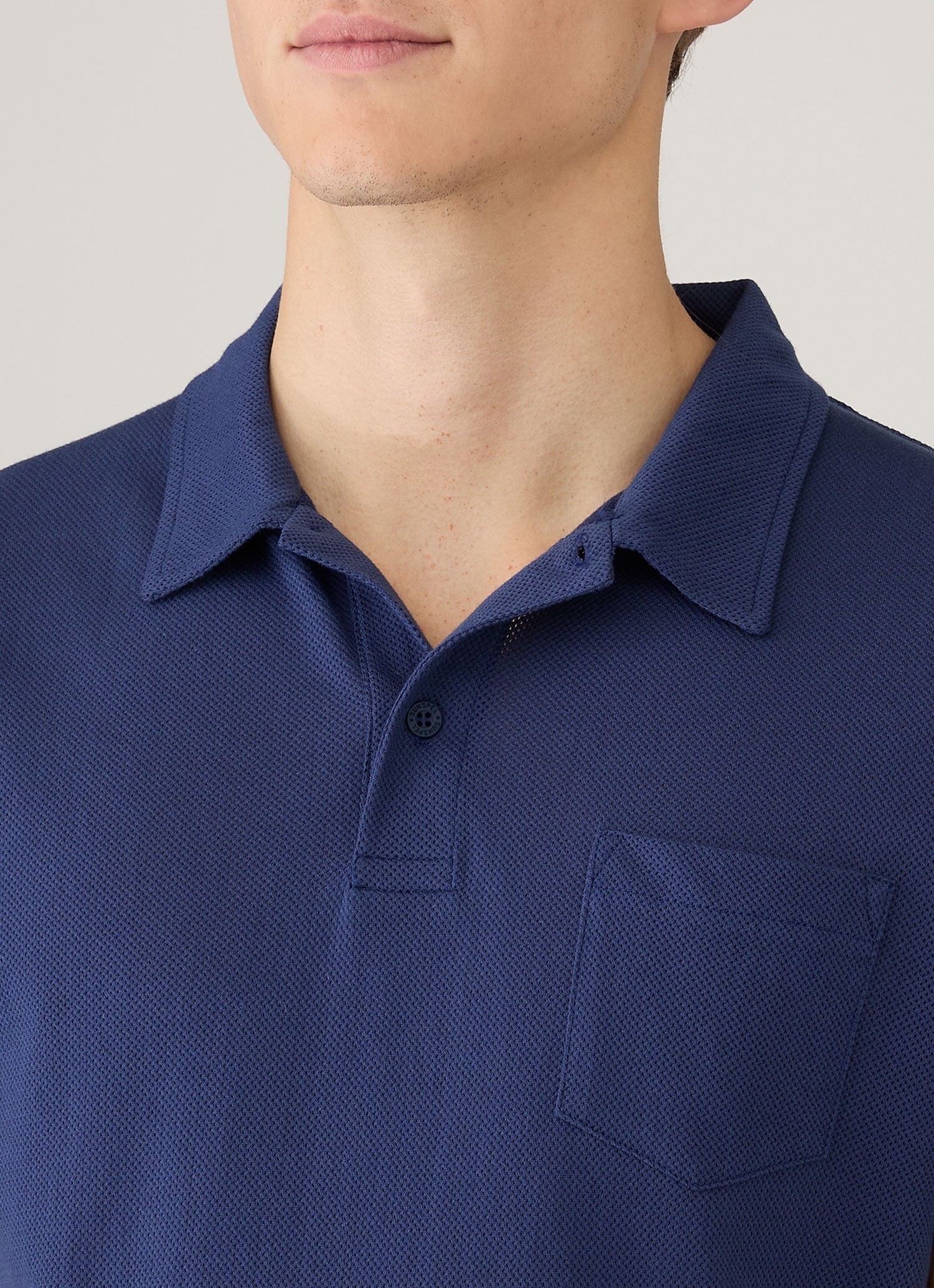 Men's Riviera Polo Shirt in Ink Blue - Image 6