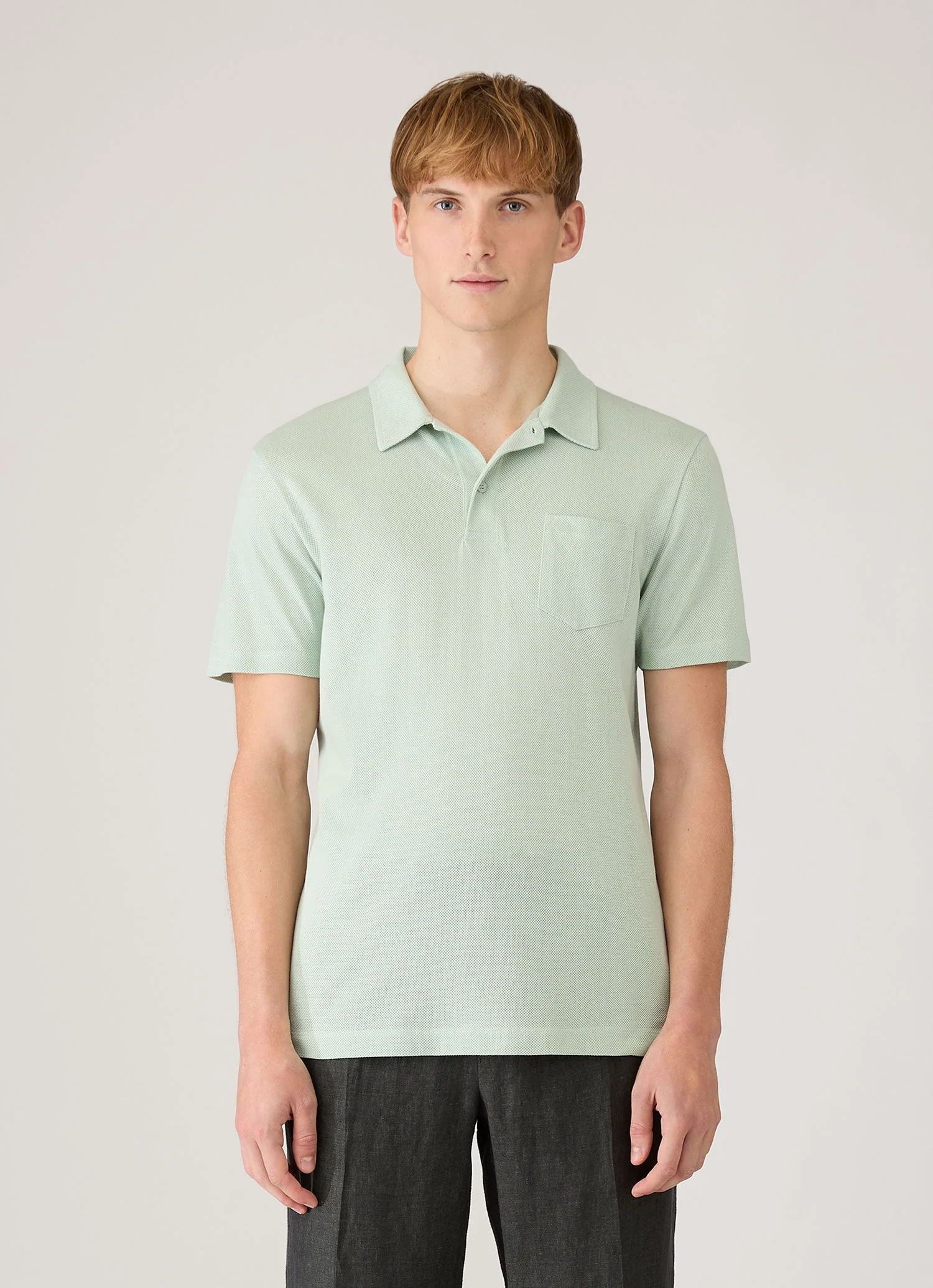 Men's Riviera Polo Shirt in Laurel - Image 2