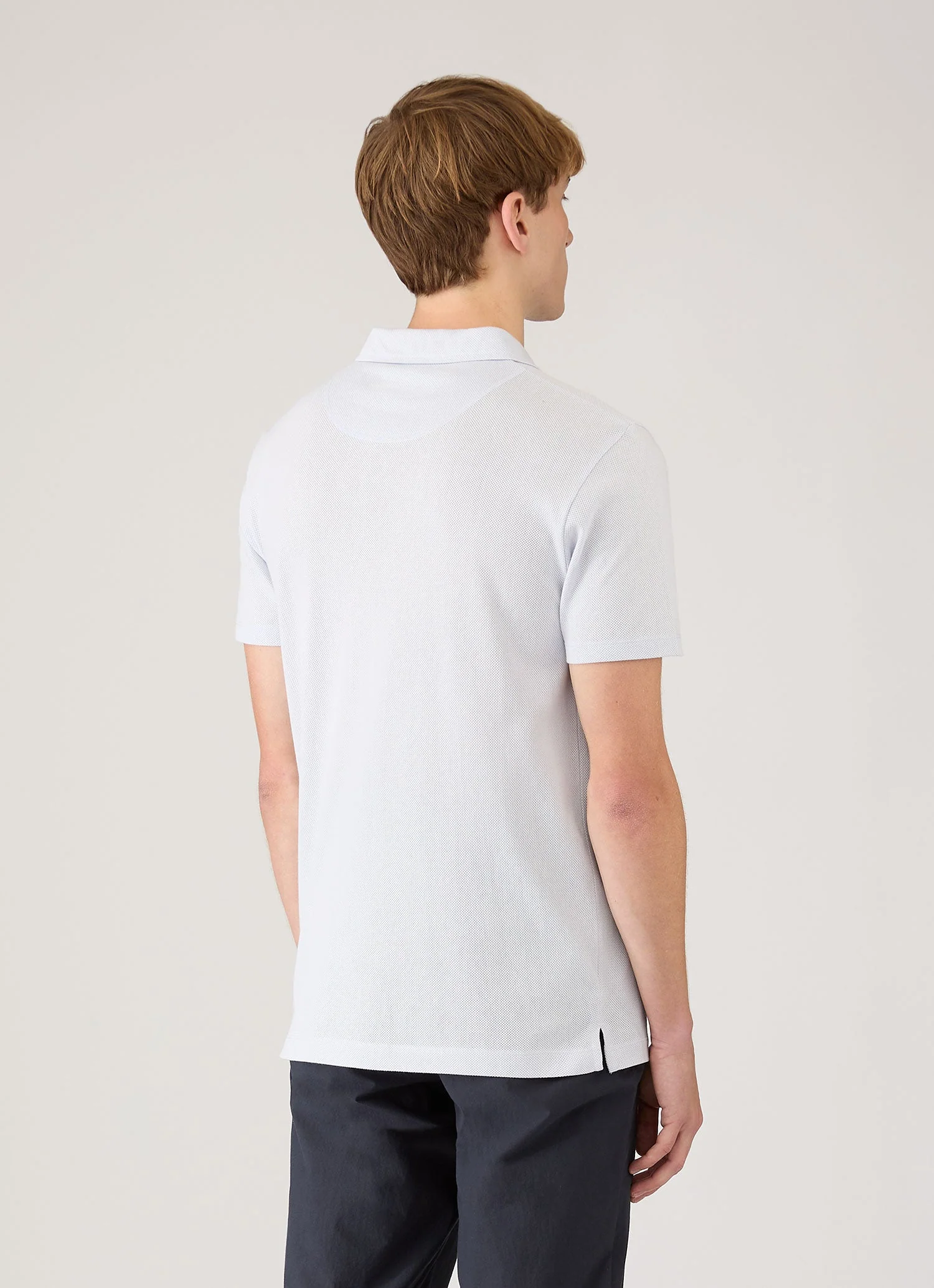 Men's Riviera Polo Shirt in Light Blue - Image 5