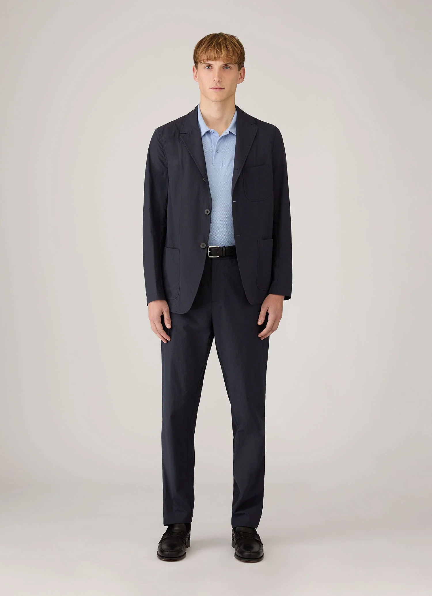 Men's Riviera Polo Shirt in Sky - Image 3