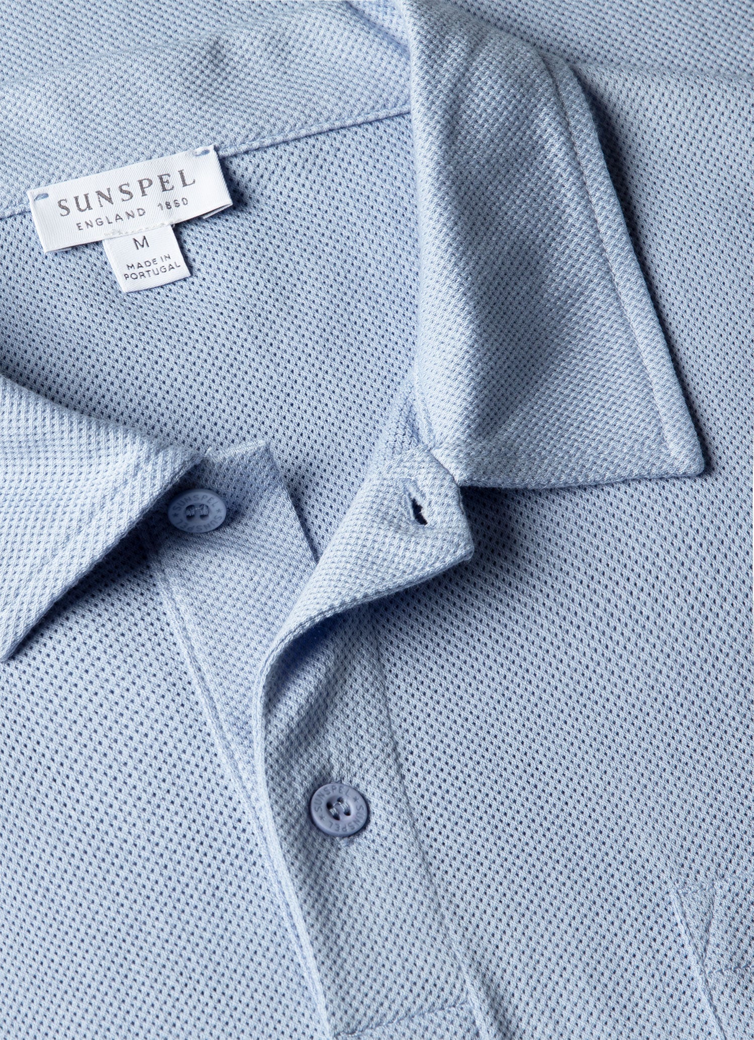 Men's Riviera Polo Shirt in Sky - Image 4