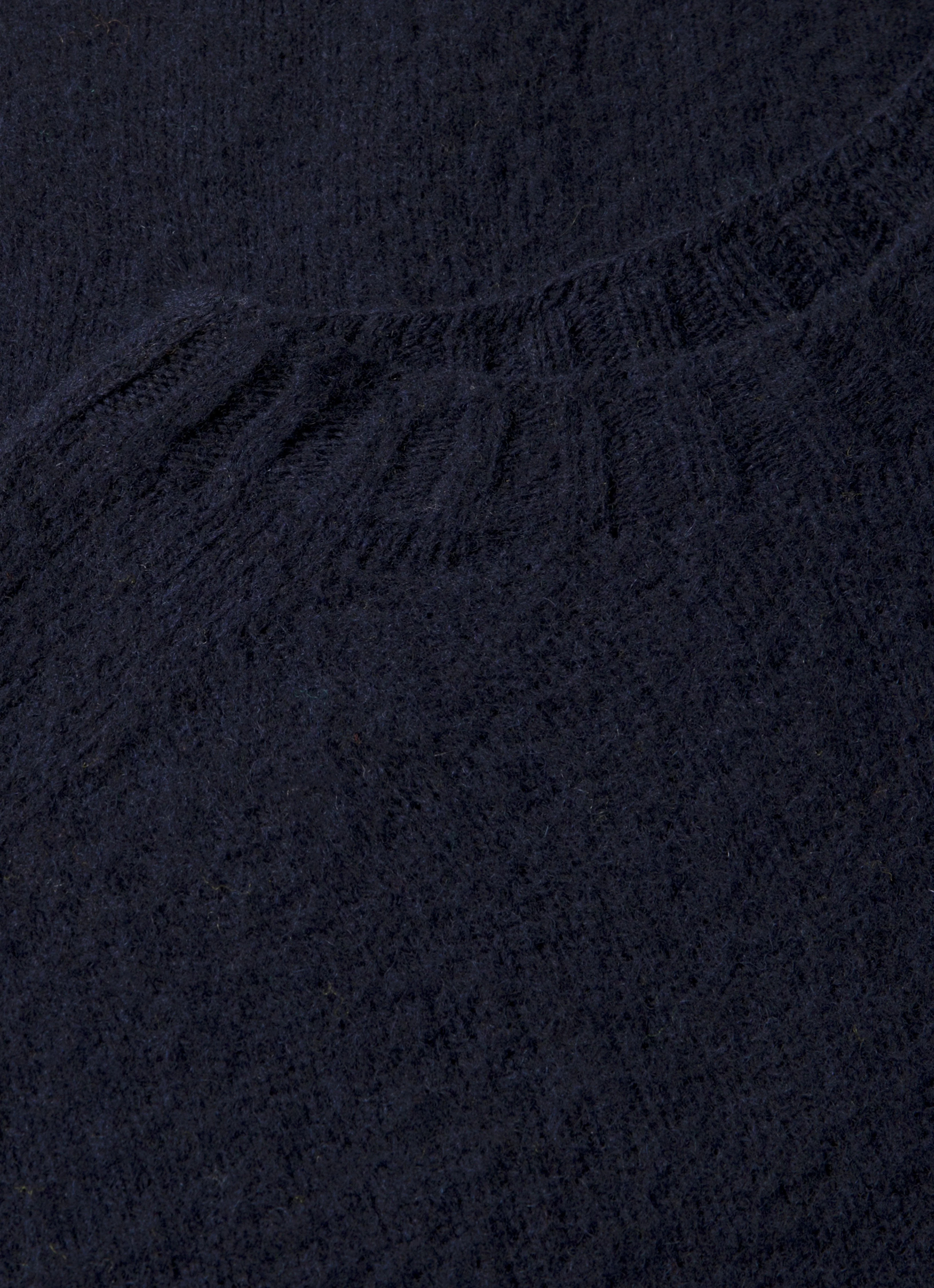 Men's Shetland Crew Neck Jumper in Navy - Image 4