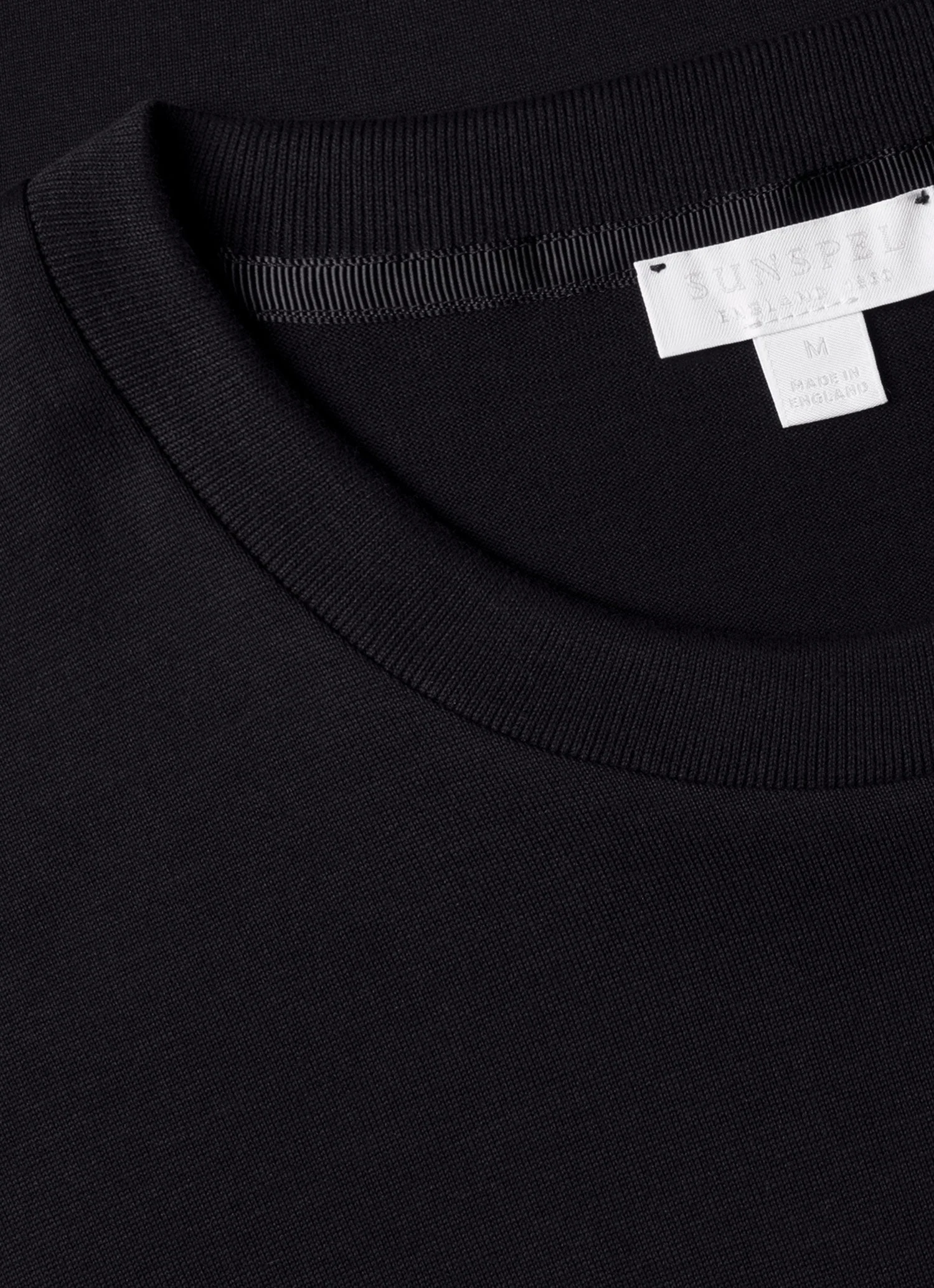 Men's Silk Cotton T-shirt in Black - Image 4
