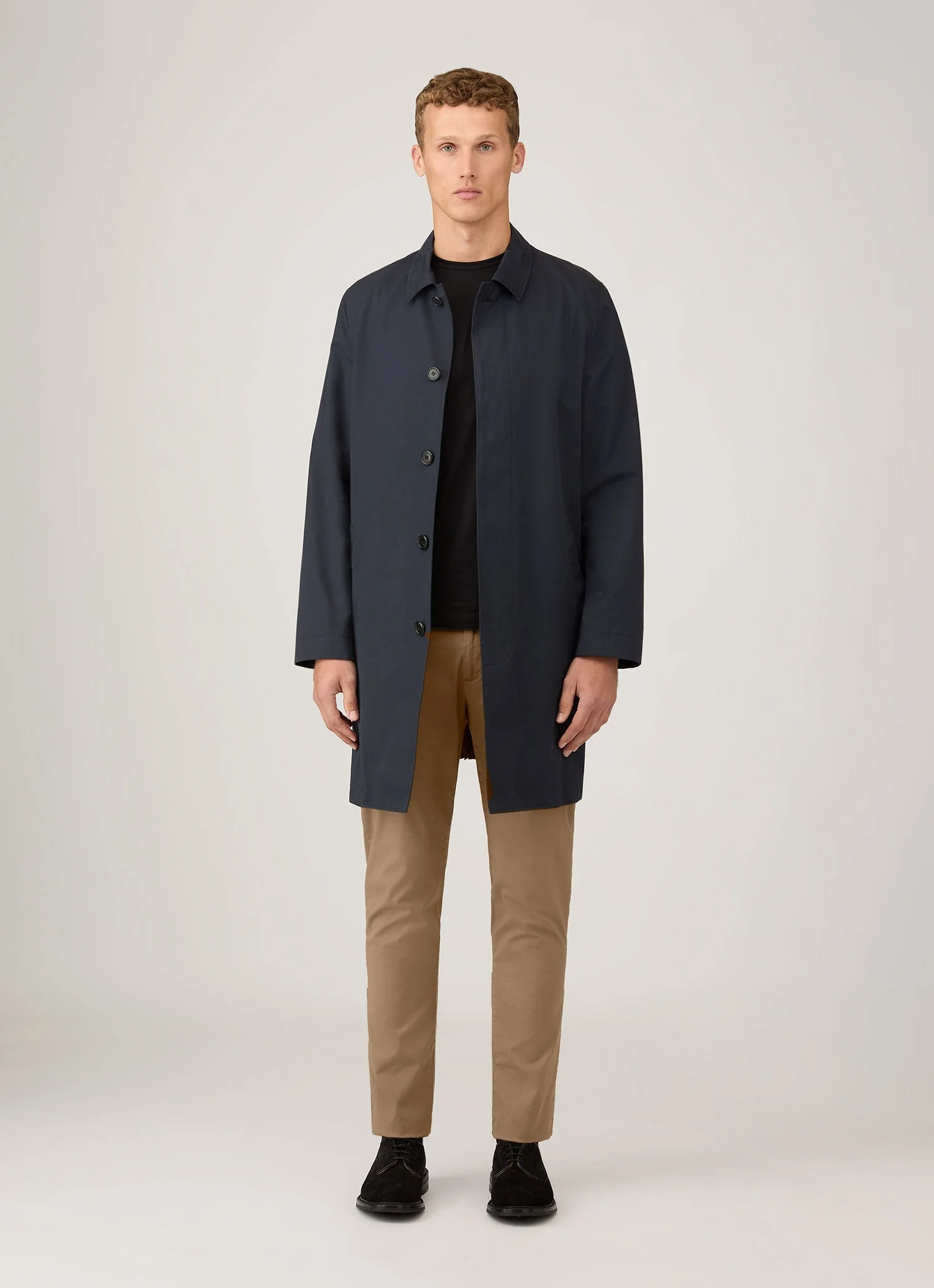Men's Slim Fit Chino in Dark Stone - Image 3