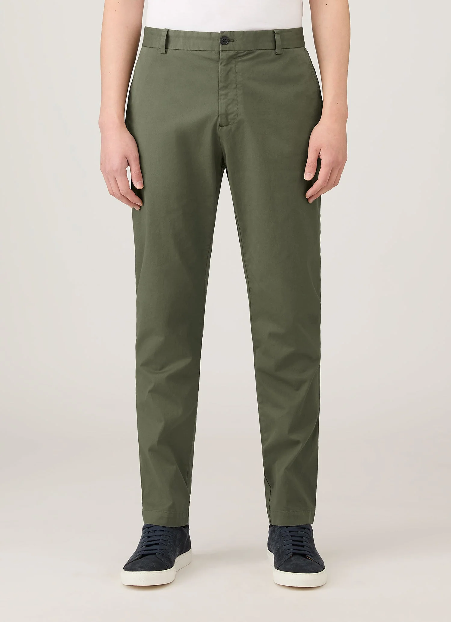 Men's Slim Fit Chino in Khaki - Image 2