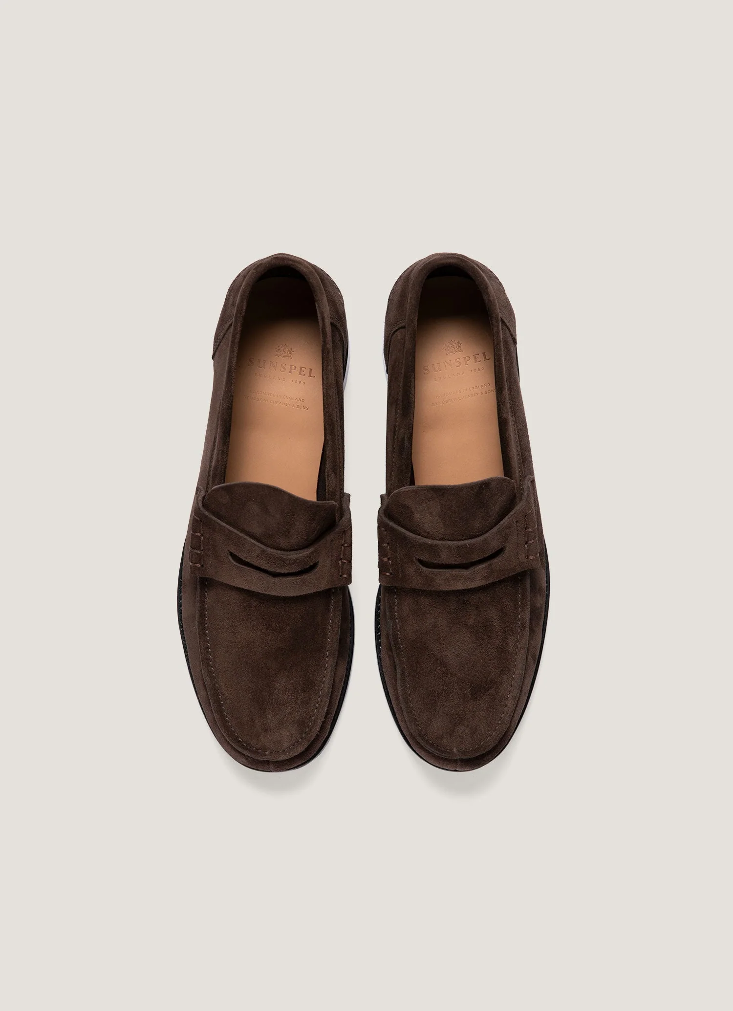 Men's Suede Loafer in Brown - Image 4