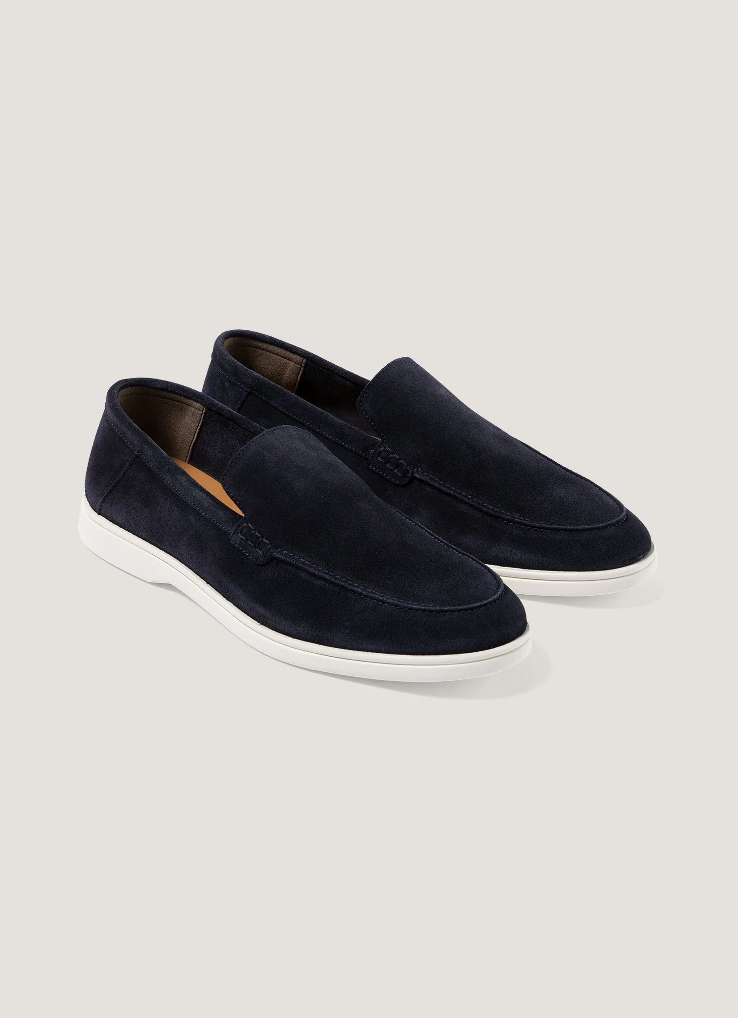 Men's Suede Loafer in Navy - Image 2