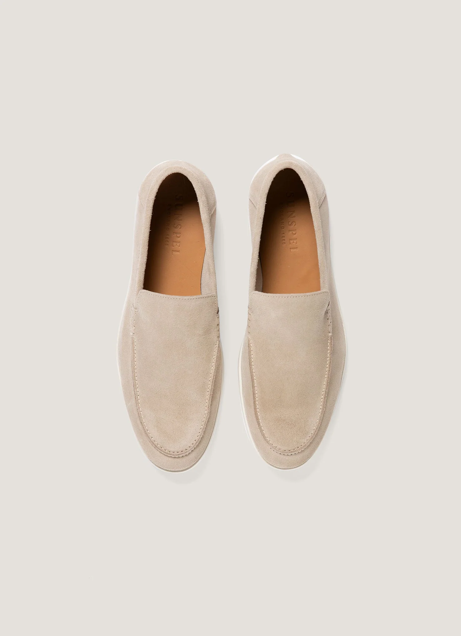 Men's Suede Loafer in Sand - Image 4