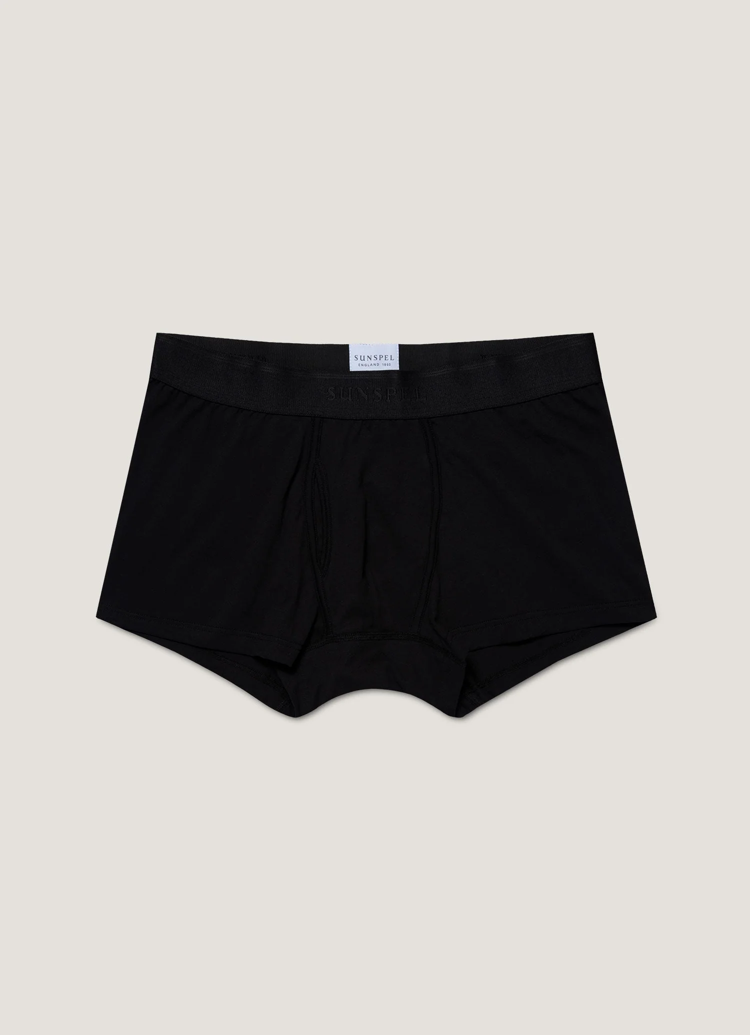 Men's Superfine Cotton Trunks in Black