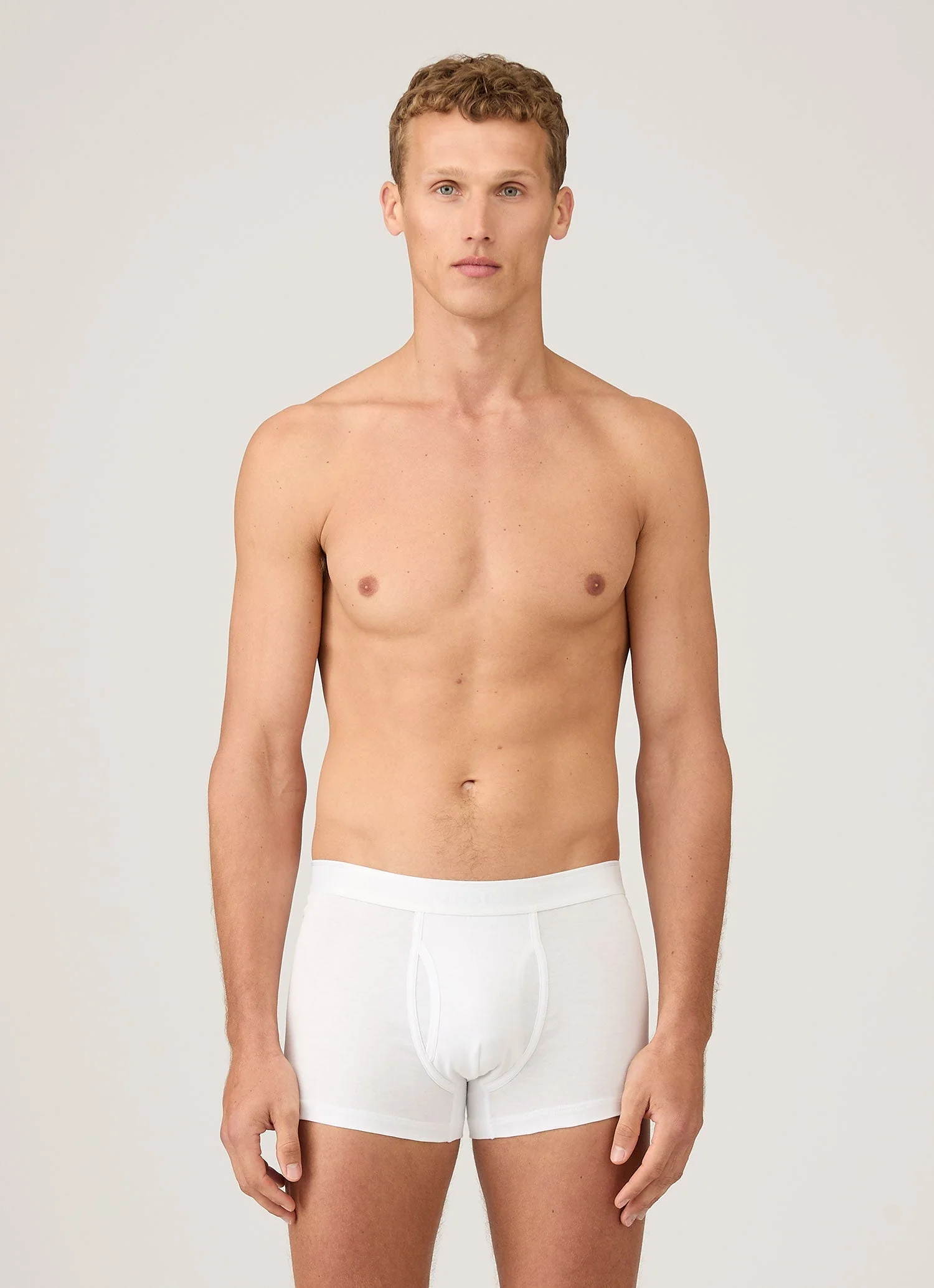Men's Superfine Cotton Trunks in White - Image 2