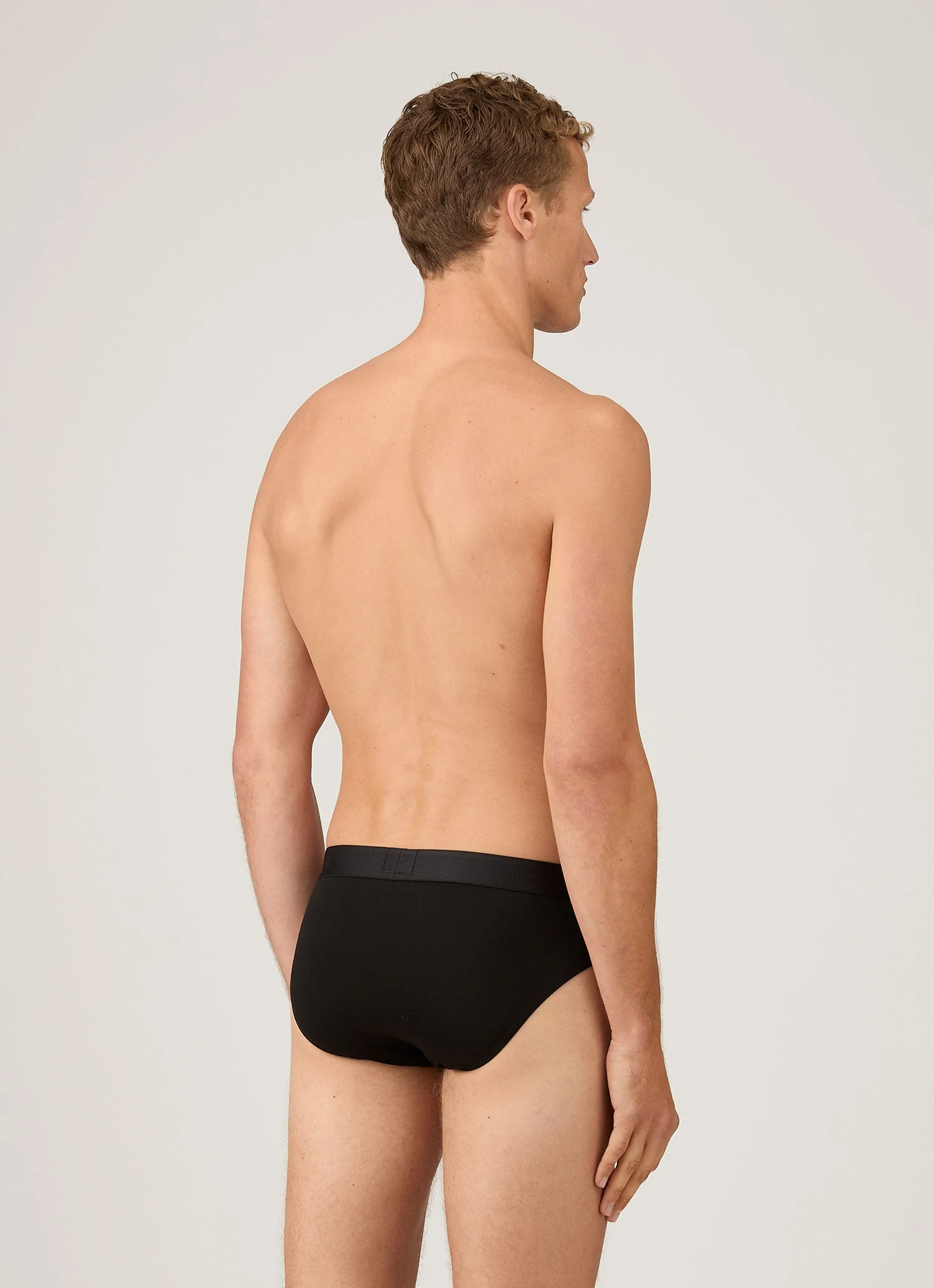Men's Tencel™ Briefs in Black - Image 3
