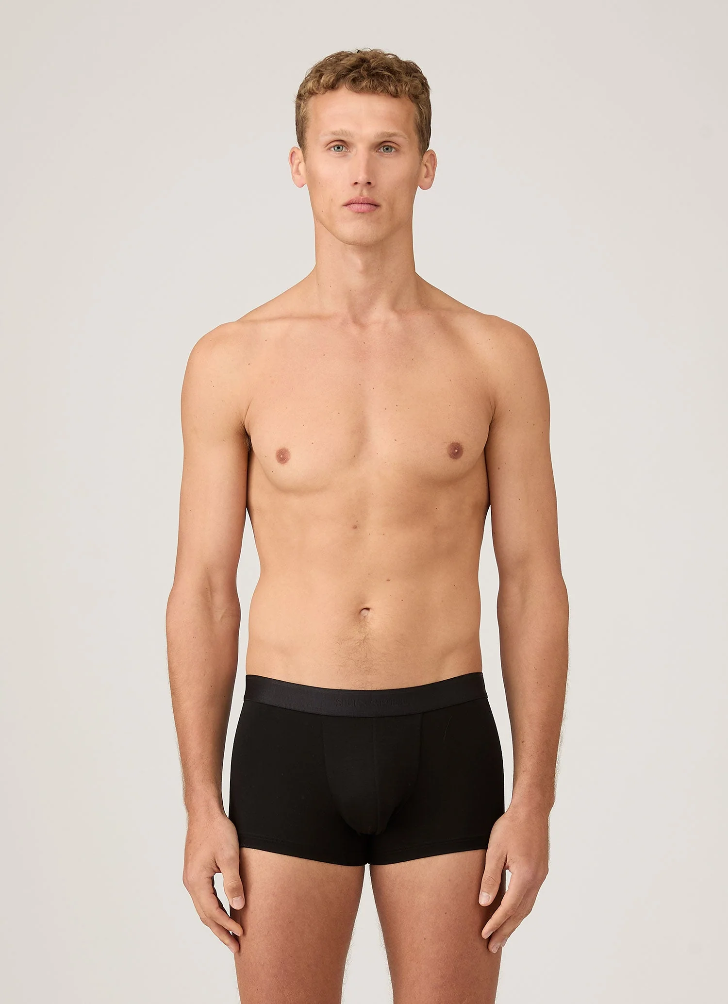 Men's Tencel™ Trunks in Black - Image 2