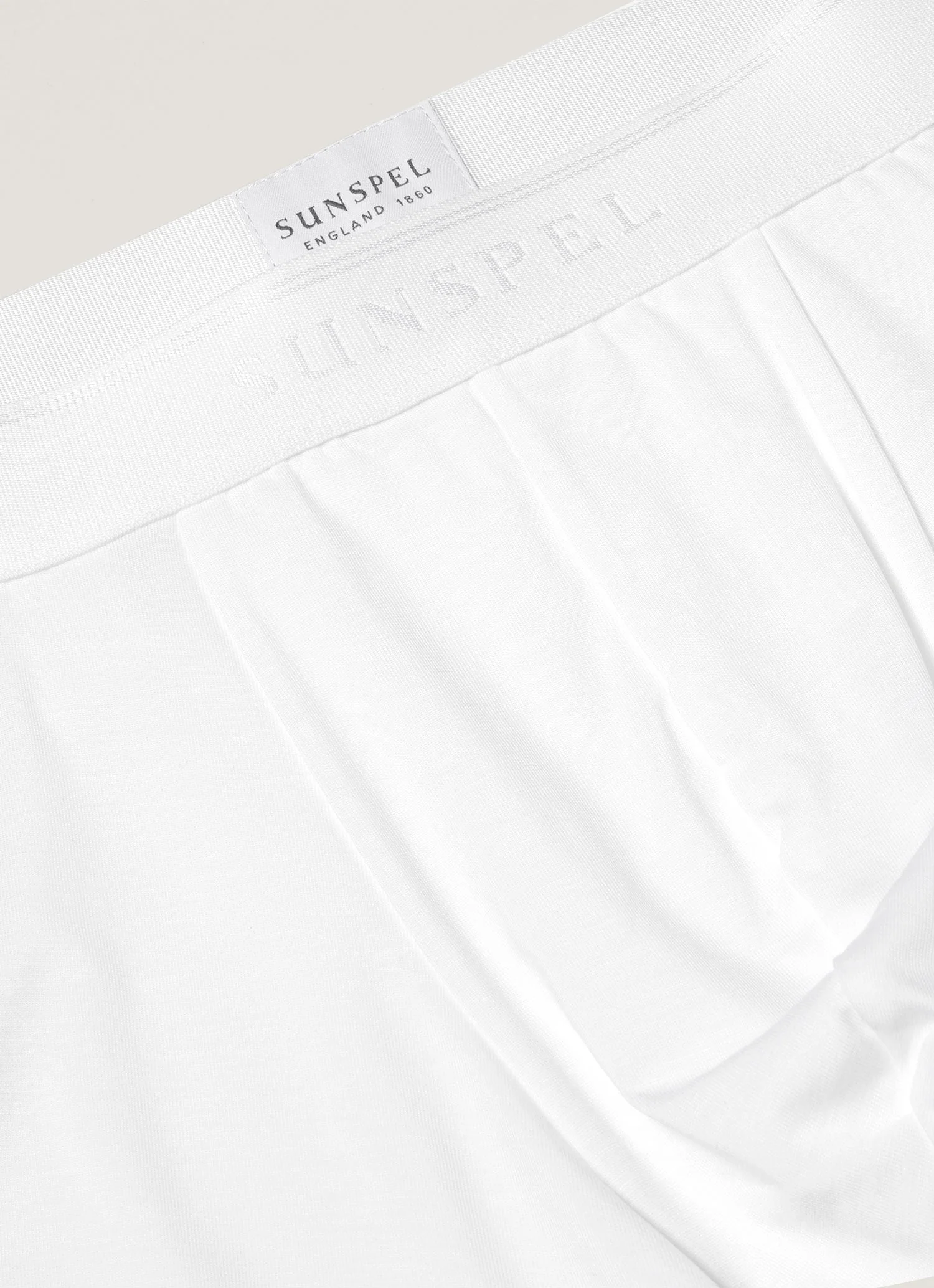 Men's Tencel™ Trunks in White - Image 4