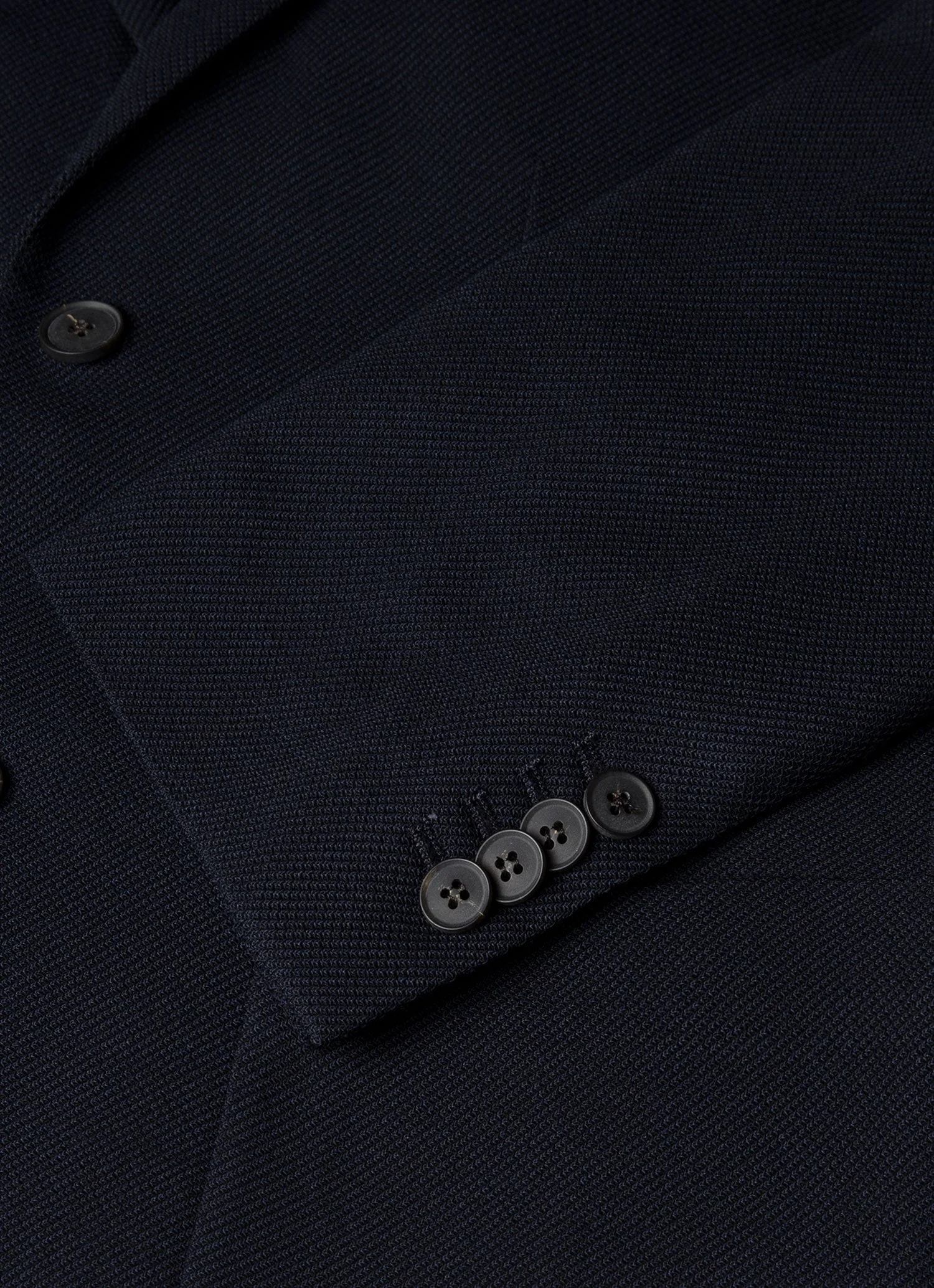 Men's Textured Wool Blazer in Navy - Image 7