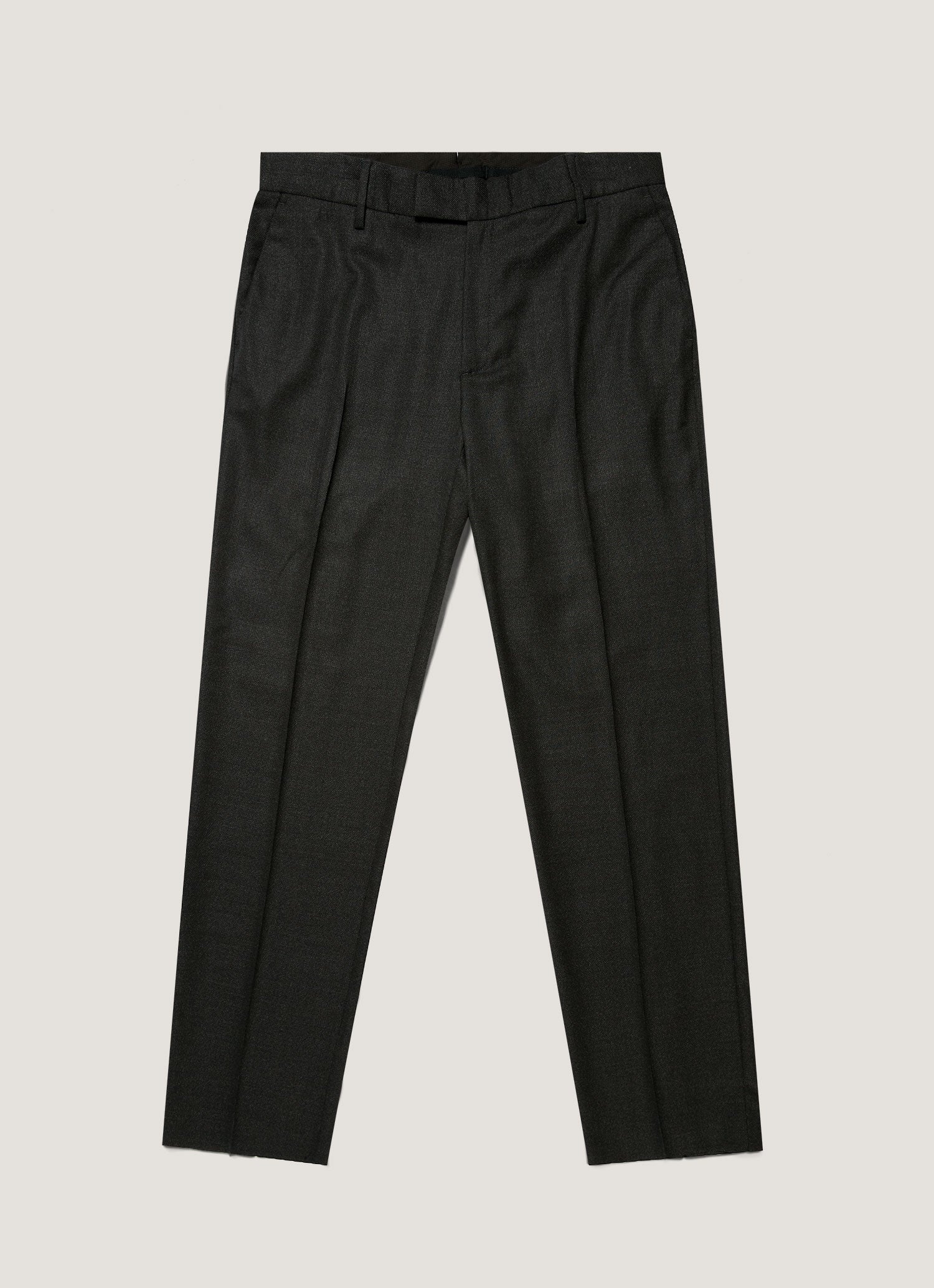 Men's Lightweight Travel Wool Two-Piece Suit in Dark Charcoal Melange - Image 6