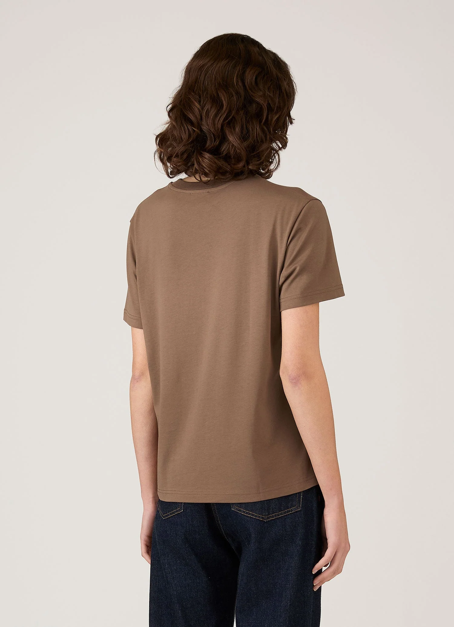 Women's Boy Fit T-shirt in Dark Cedar - Image 3