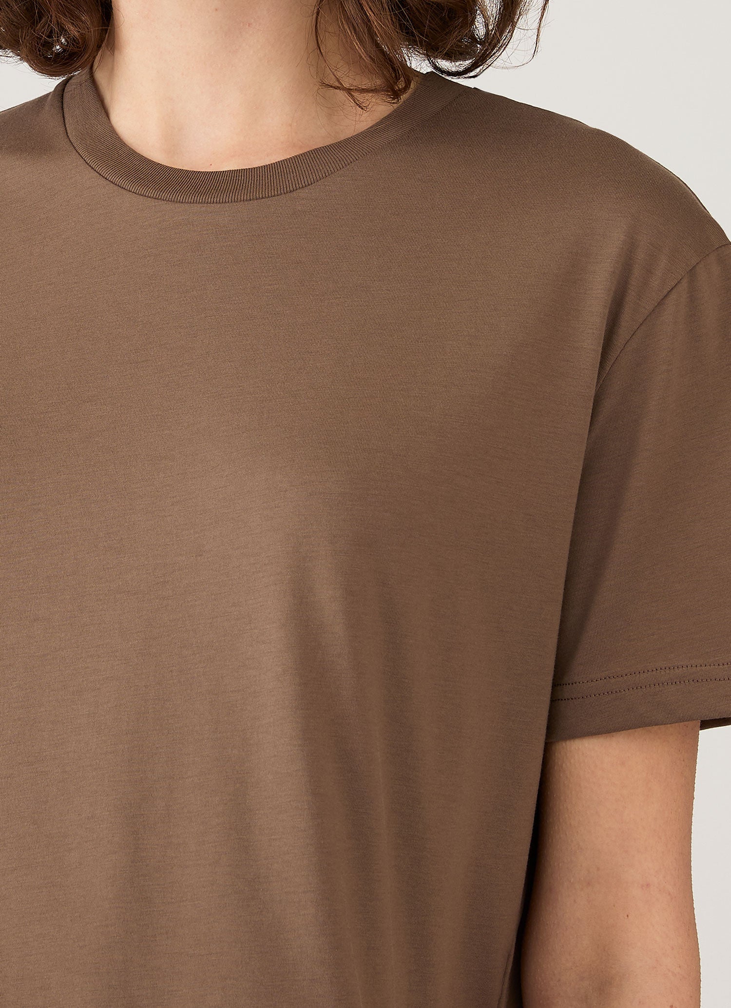 Women's Boy Fit T-shirt in Dark Cedar - Image 4