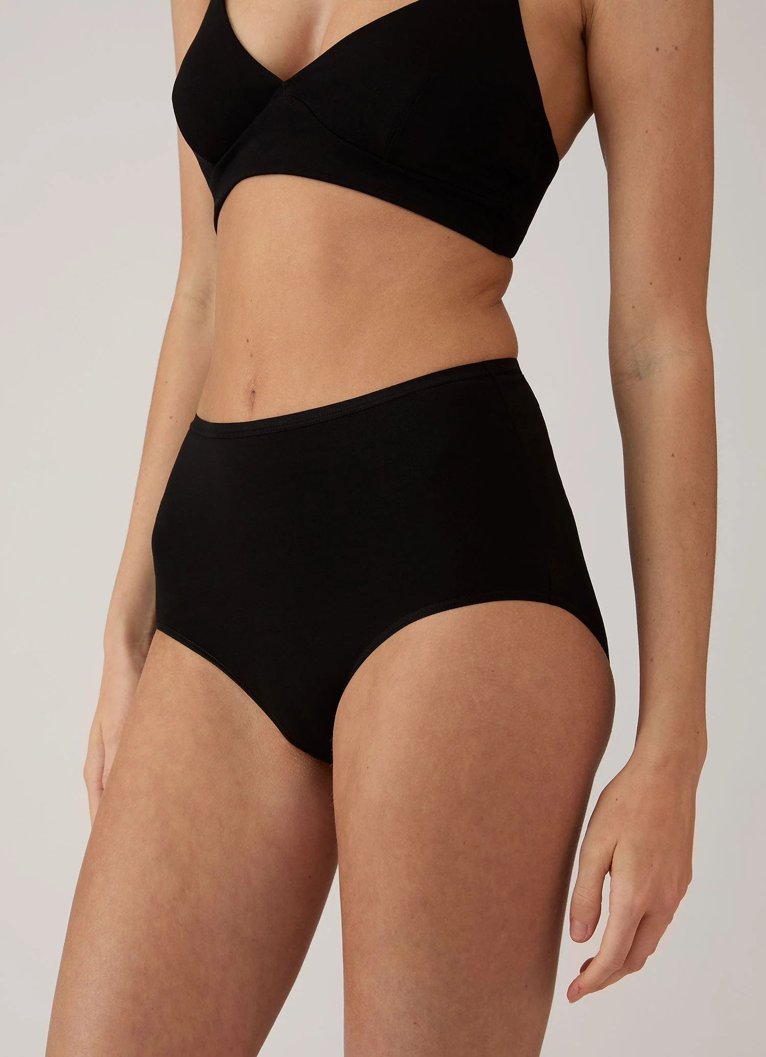 Women's Tencel™ Full Brief in Black - Image 3