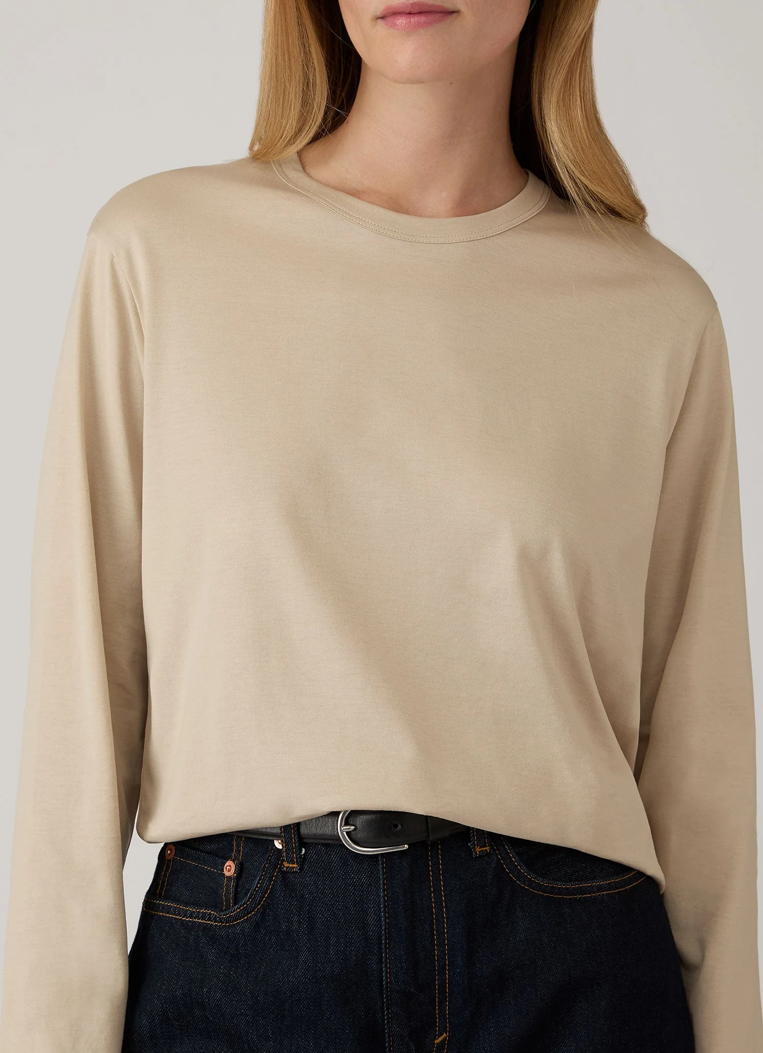 Women's Long Sleeve Everyday T-shirt in Hazelwood - Image 4