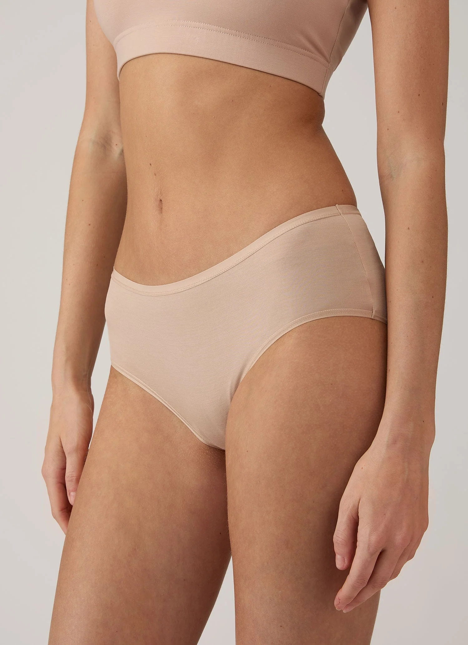 Women's Tencel™ Shorty Brief in Beige - Image 3
