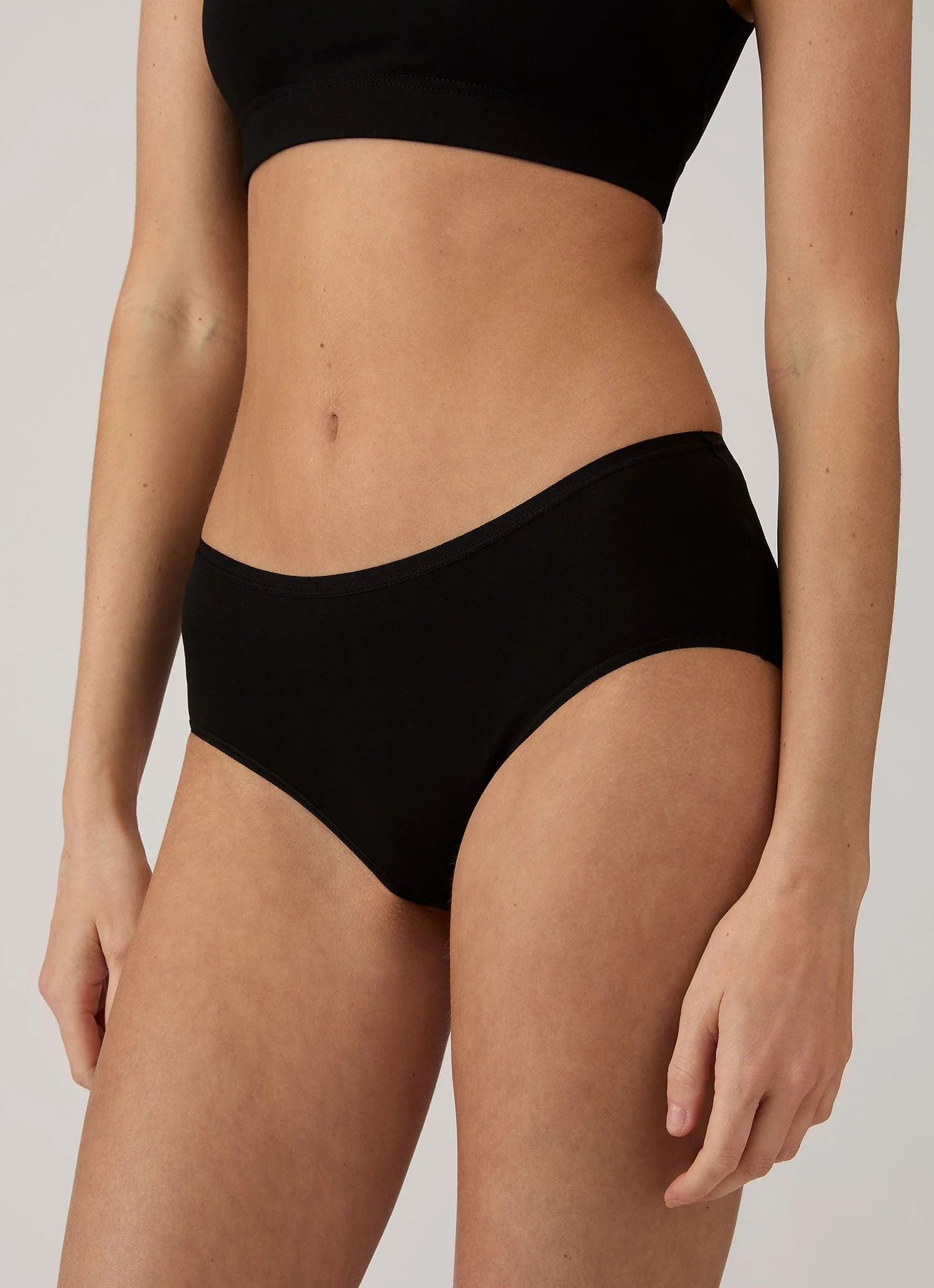 Women's Tencel™ Shorty Brief in Black - Image 3